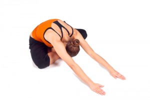 Yoga Stretch - Downward Facing Comfortable Pose