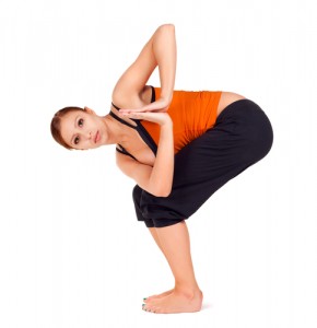 Yoga Stretch - Twisted Chair Pose